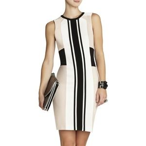 BCBGMAXAZRIA ELOISE Tan Casual Formal Dress Sz 0